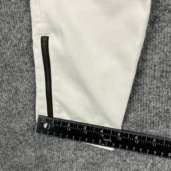 Converse One Star Jeans Womens Size 6 White Distressed Skinny Zip Ankle Casual - Picture 2 of 9